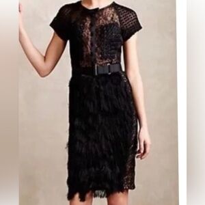 Byron Lars Amazingly detailed fringed dress